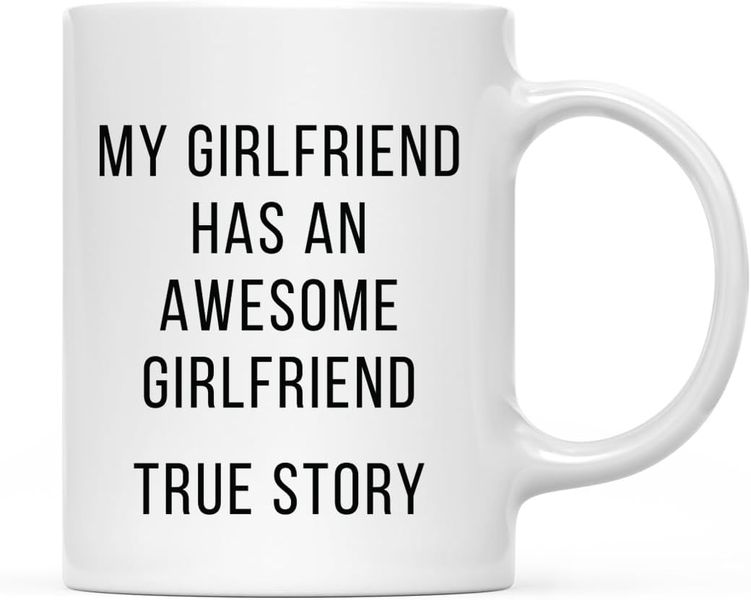 My Girlfriend has an awesome Boyfriend - Valentines - Relationship mug