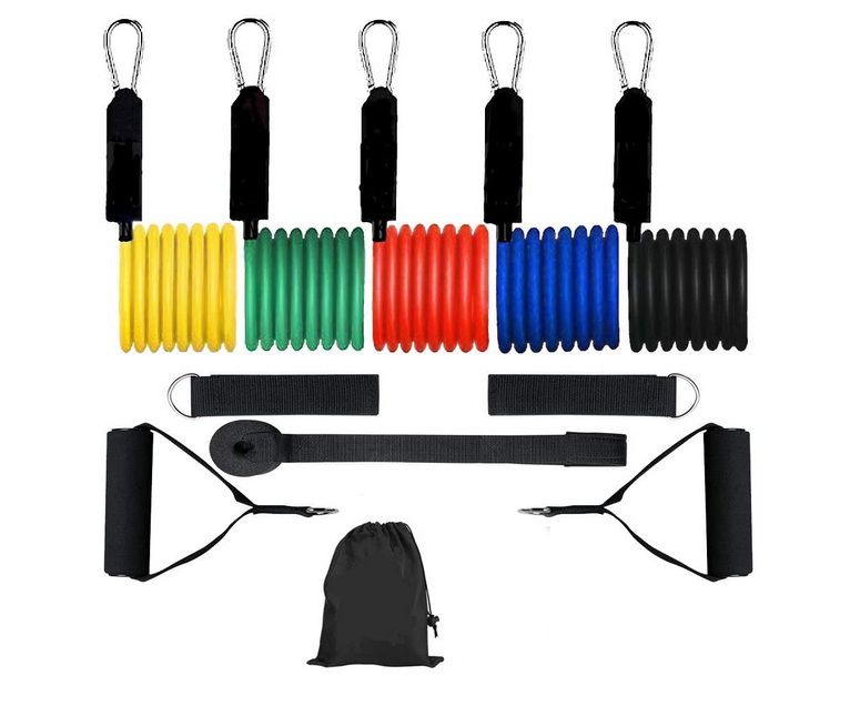 Premium Resistance Bands - 11 Piece Set (45kg) 