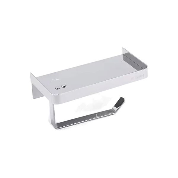 Square Style Toilet Paper Holder Stick And Screw Both Use