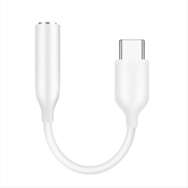 Usb C To 3.5 Mm Jack Aux Adapter White