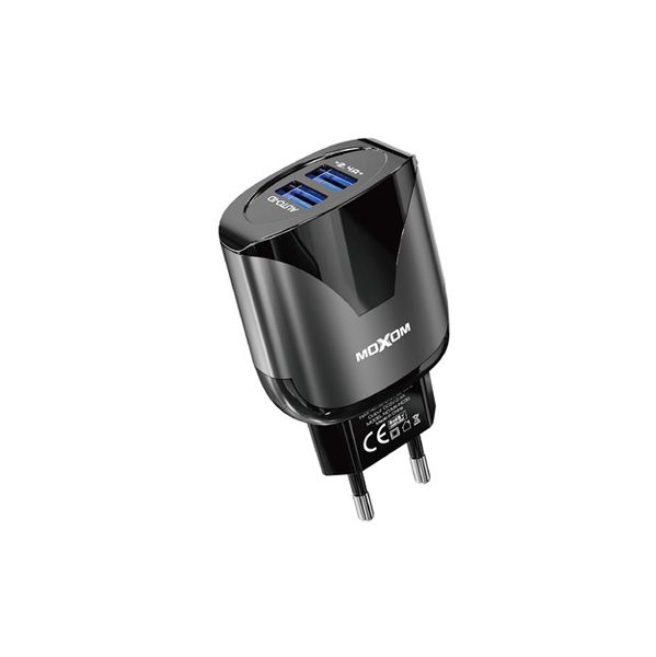 Moxom MX-HC30 12 W Dual USB Charger With Lightning Cable