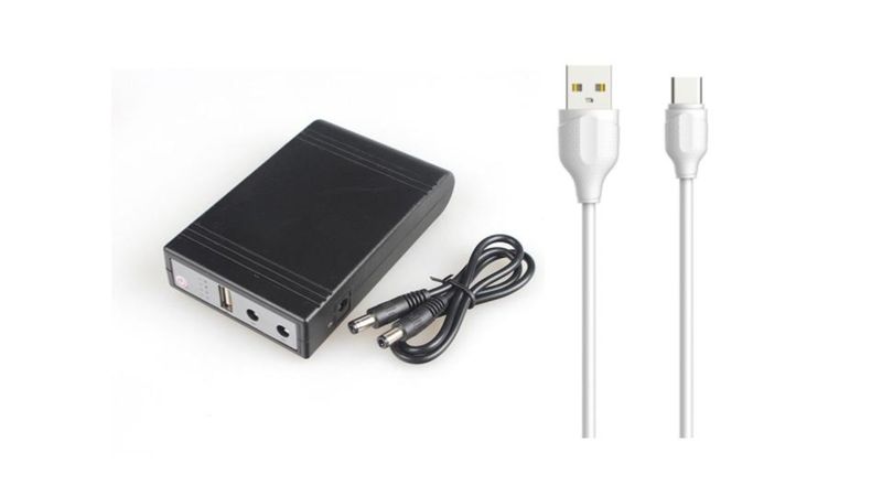 WiFi Mini DC UPS (8800mAh) Battery Backup (32.56Wh) Type C Charger