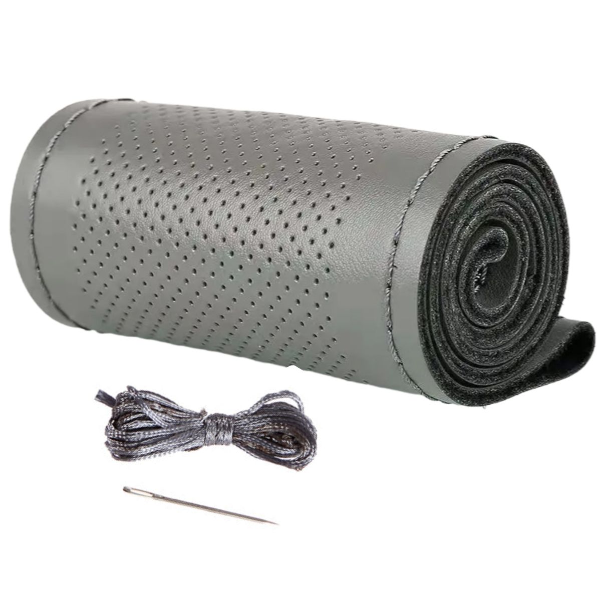 38cm PU Leather Car Universal Steering Wheel Cover AntiSlip Protector