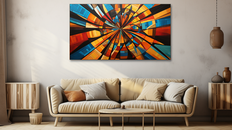 Canvas Wall Art - Kraal Kaleidoscopic Interpretation - HD0044