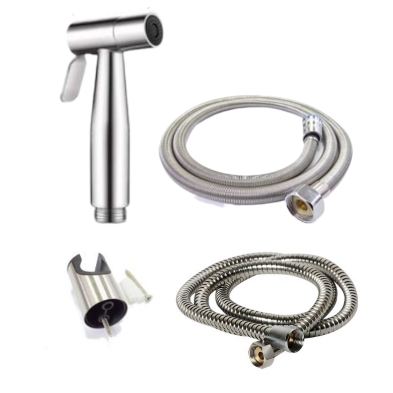 High-End Bidet & 1.1m Hose Set With Extra Heavy Duty Hose Included
