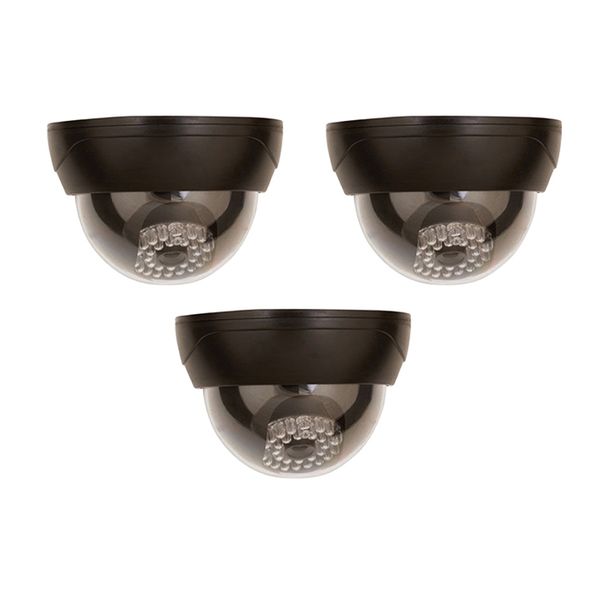 Killer Deals Indoor/Outdoor Dome Dummy Camera With Flashing LED x 3 Combo