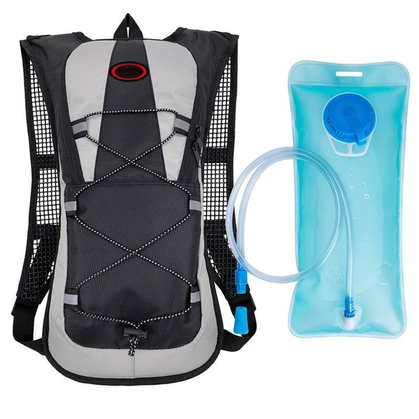Hydration Pack Water Rucksack Backpack Bladder Bag w/ 2L Hydration Bladder