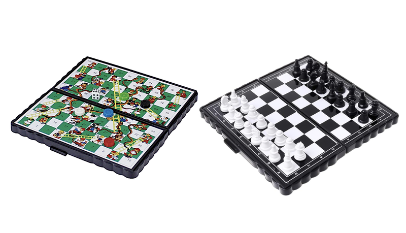 Double the Games, Double the Fun: Travel Chess and Snake &amp; Ladders Combo!
