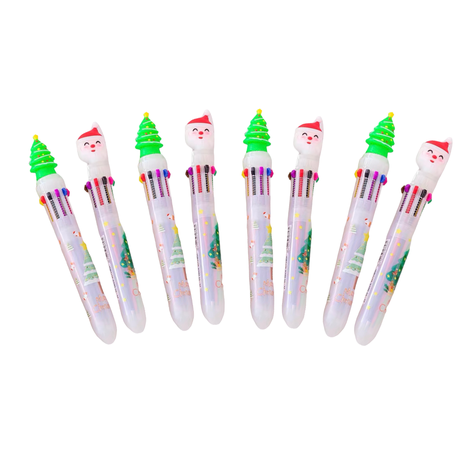 Novelty Multicolor Ballpoint, 8 Multicolor Pen Stationery