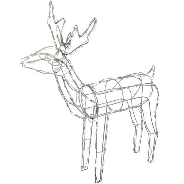3D LED Deer Christmas Light Display-Cool White
