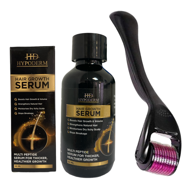 Hypoderm Hair Growth Serum 50ml with Derma Roller By PARISetc