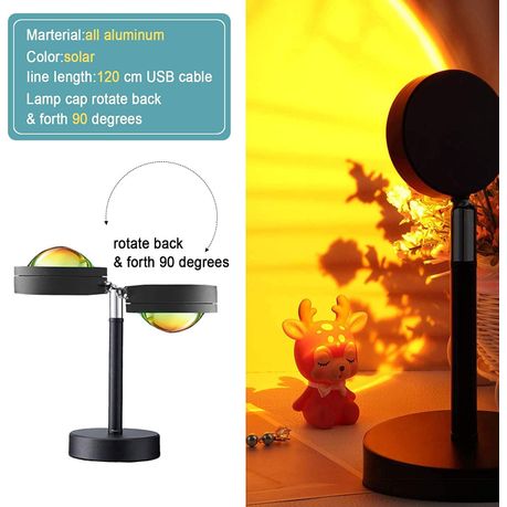 Sunset Night Light Projector Lamp/USB Night Light Projector Lamp