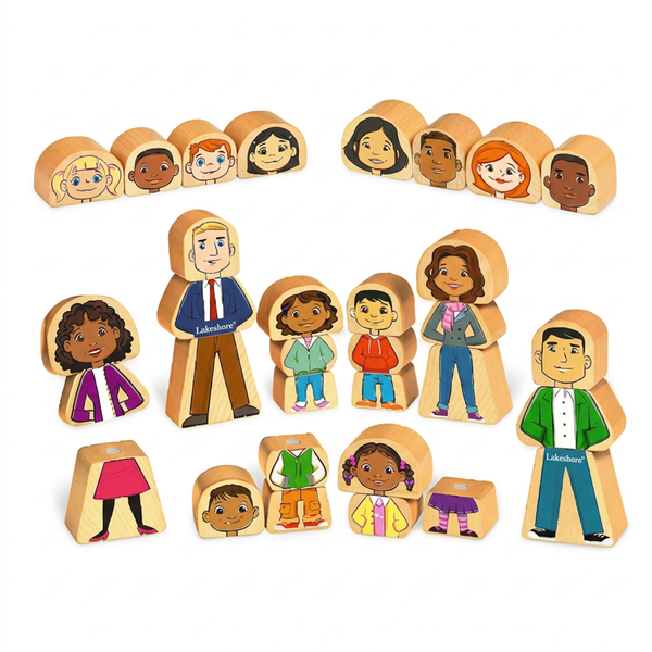 Lakeshore - Mix and Match Magnetic Families - 32 Piece Set
