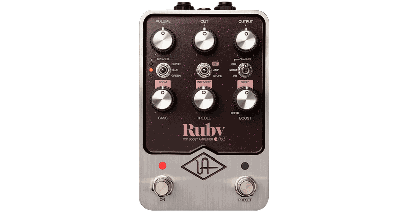 Universal Audio Ruby '63 Top Boost Amplifier Pedal