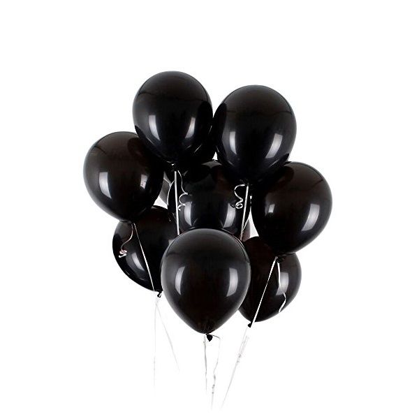 Latex Helium Balloons - Black (Pack of 25) | Shop Today. Get it