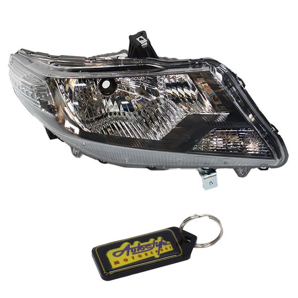 Replacement Headlight with Socket for Honda Ballade 11-14 - LHS &amp; Keyring