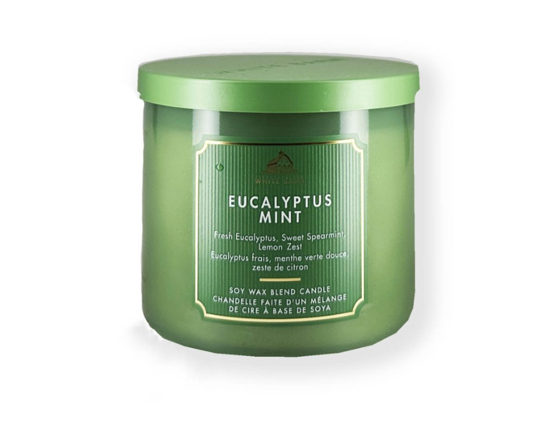 Bath &amp; Body Works Eucalyptus Mint 3-Wick Scented Candle 411g