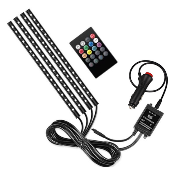 Car Interior Ambient Lighting Kit, RGB LED Light Strips