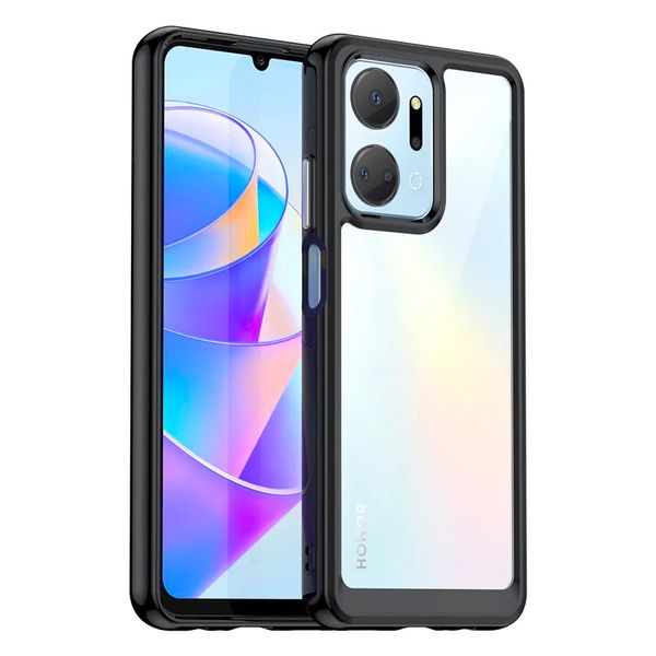TEKRON Shockproof Candy Clear Cover Designed for Honor X7a (2023)