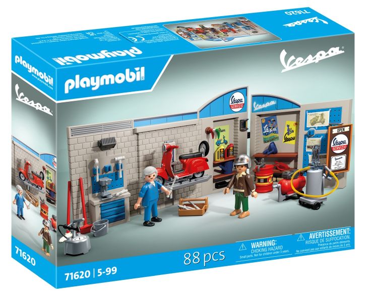 Playmobil 60s Vespa Garage Set - 88 Pieces