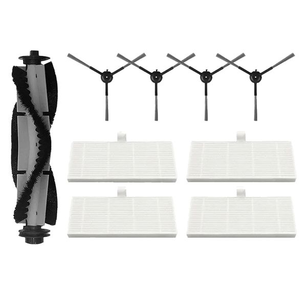 9PCS for Vactidy T7 T8 VWashable Main Side Brush Hepa Filter