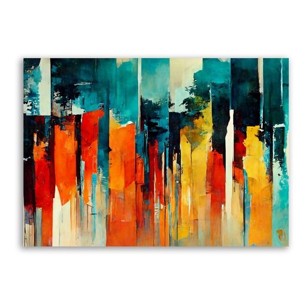 Water Colour Painting Canvas Abstract Wall Art