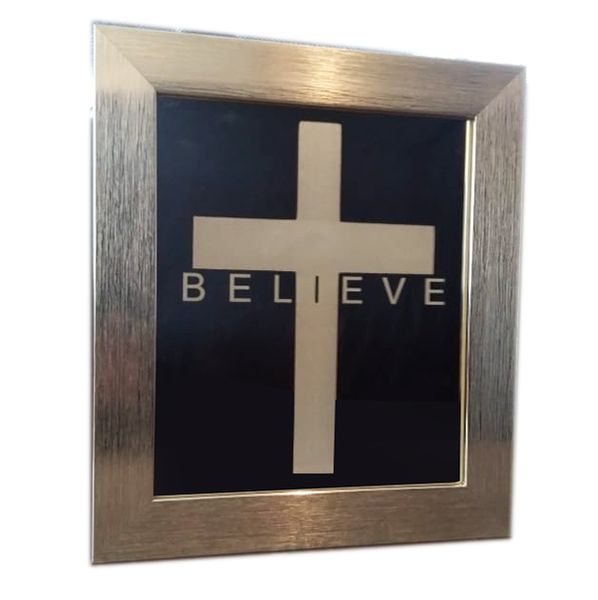 Targe Exclusive Christian Art - Silver Framed Mirror