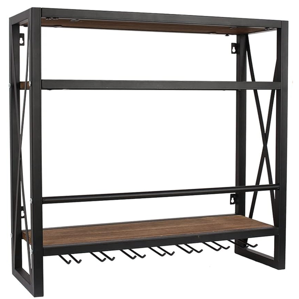 Wall Mounted Wine Rack Storage Stand Kitchen&amp;Home Wine Bottle Display Rack