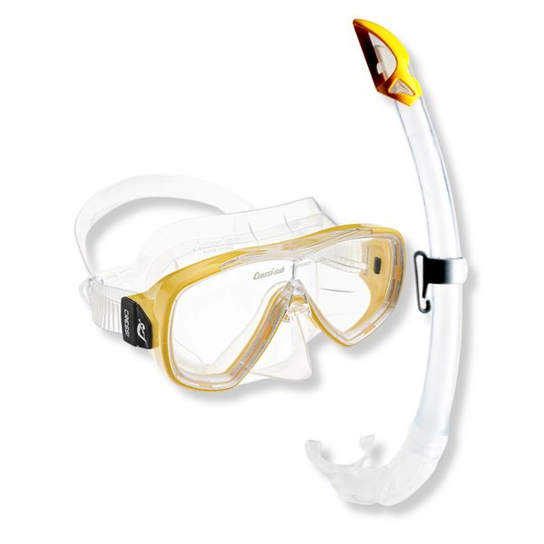 Snorkel Mask Set - Adult Onda Mask &amp; Mexico Snorkel Combo | Cressi