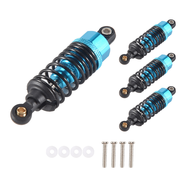 4Pcs Aluminum Alloy Shock Absorbers Damper Set For Tamiya Tt-01 Blue