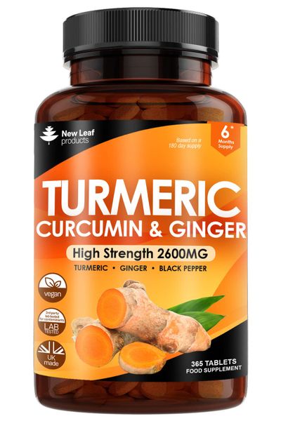 Turmeric Curcumin &amp; Ginger High Strength - 6 Month Supply - Detox, Wellness