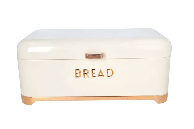 Continental Homeware - Rosegold Steel Bread Box - 43cm