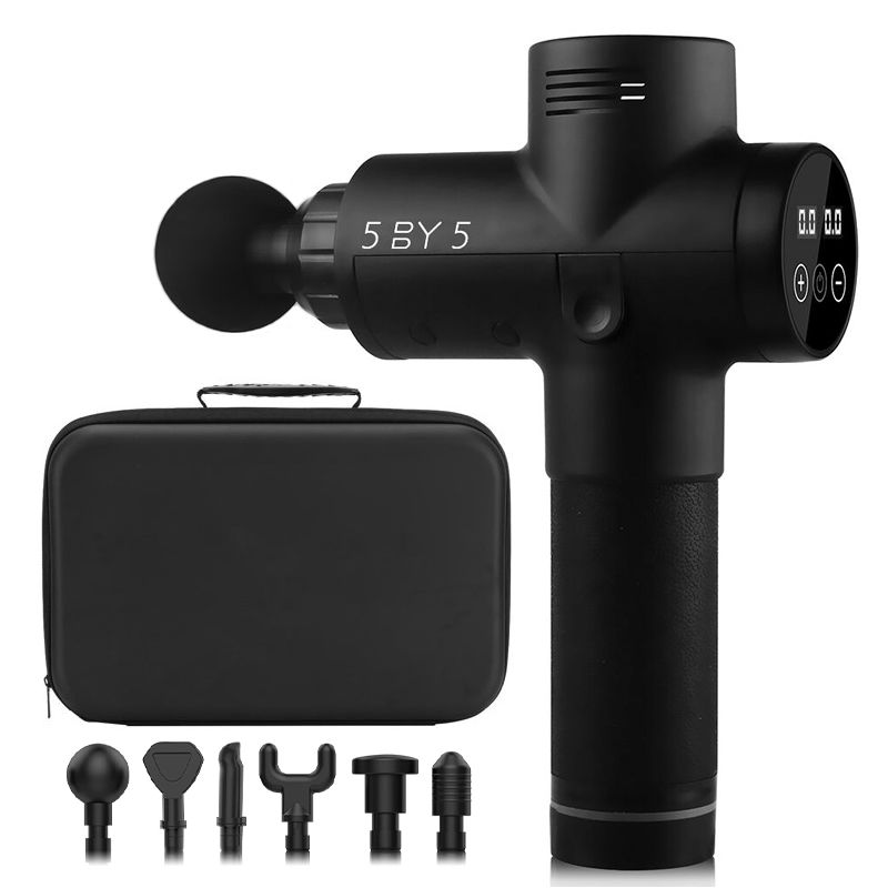 5by5 PRO Percussive 30 Speed Massage Gun - 6 Heads (Brushless) Matt ...