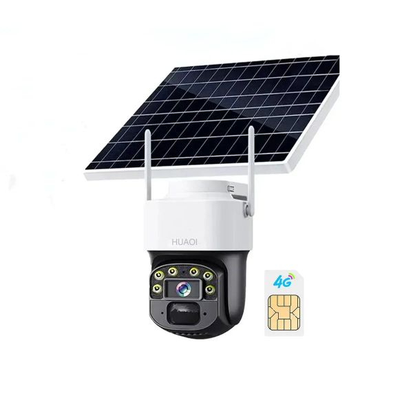 8MP 4G Security Cameras with 2.5K Solar Pane HUAOI
