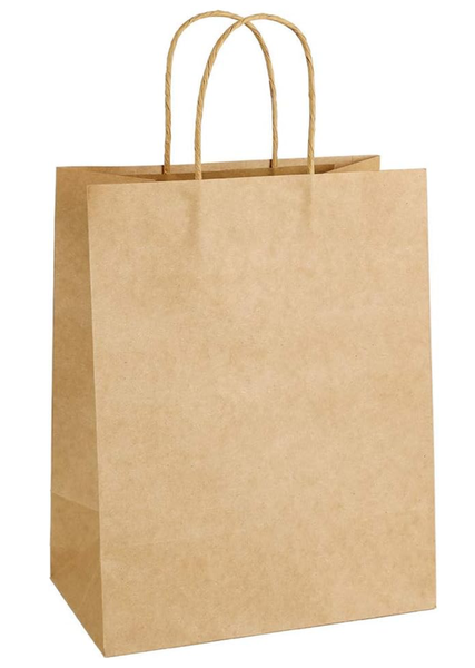 12PCS Brown Kraft Paper Gift Bag