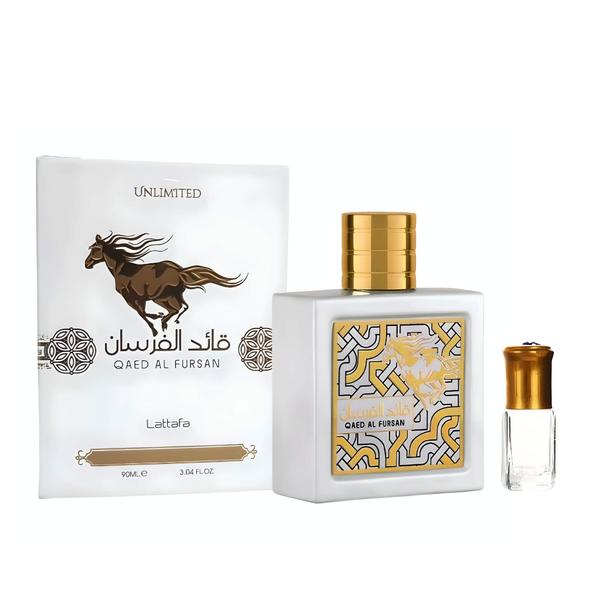 Qaed al Fursan Unlimited Eau de Parfum - 90ml + Perfume Oil Gift