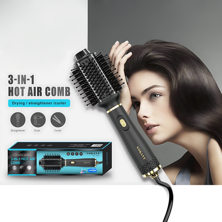 Sokany 3 in 1 Hot Air Comb 1000W Hair Dryer Straightener Curler SK 1922 Shop Today. Get it Tomorrow takealot