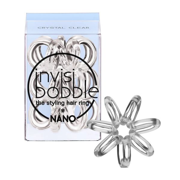Invisibobble - Nano Crystal Clear Hair Styling Ring x 2