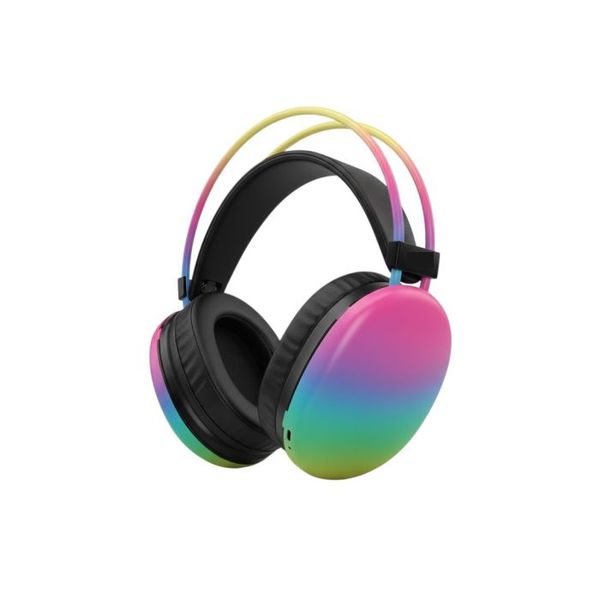 Rainbow Fade Wireless Headset for Gaming &amp; Music (Over-Ear)