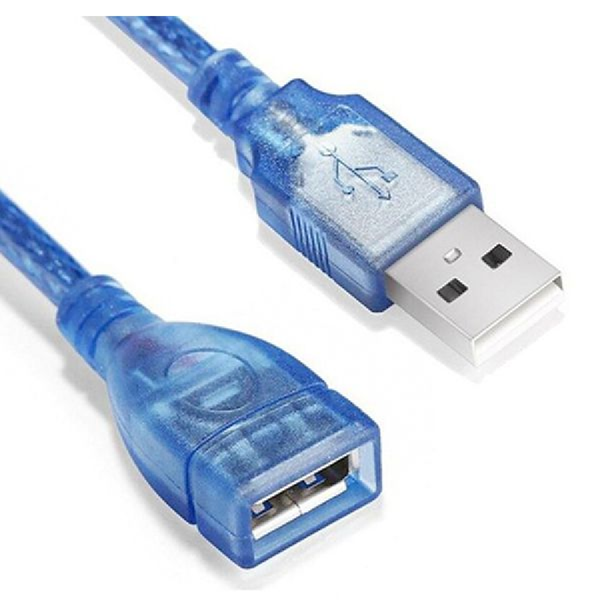 USB 2.0 Extension Cable Type A Male to Female Blue - 10 m