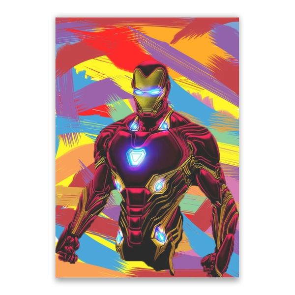 Iron Man Colourful Poster - A1