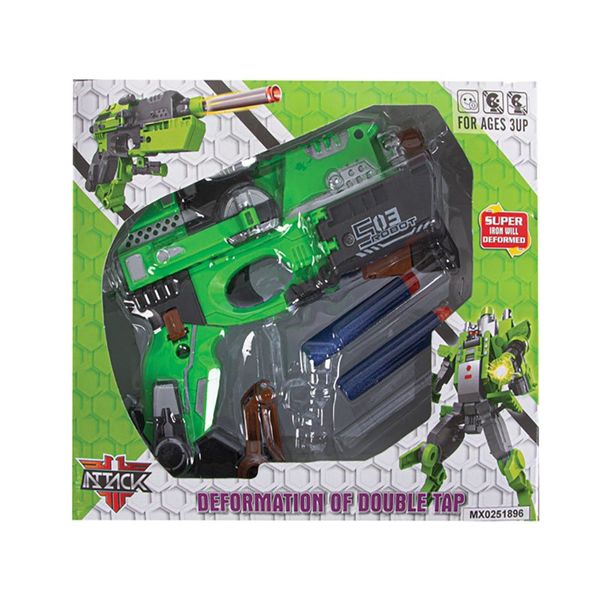 Transforming Robot Gun - Children's Toys - BPA Free - 5 Piece - 4 Pack