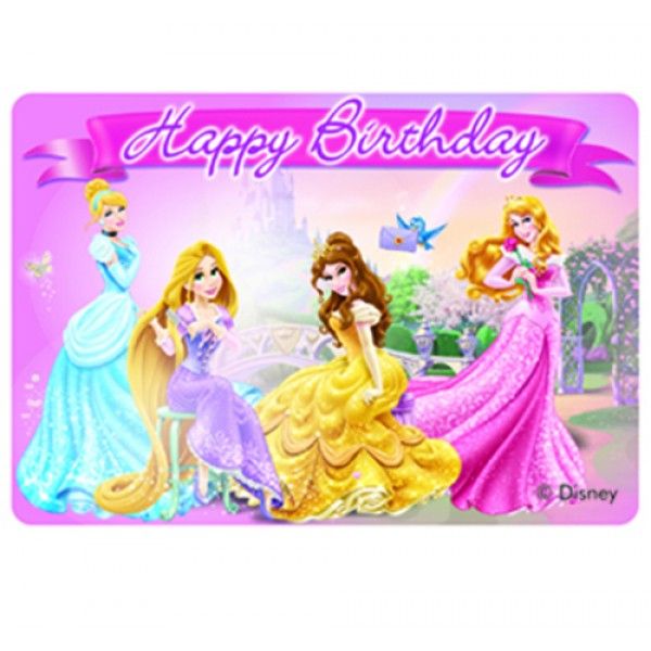 Princess Dreaming Happy Birthday Decor Candle