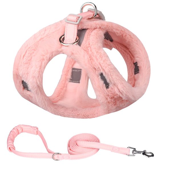 Warm And Reflective Chest Strap With Dog Leash