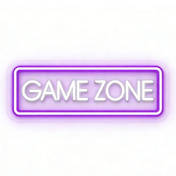 Game Zone Neon Light Gaming Neon Signs for Game Room Decor Gamer Neon Sign