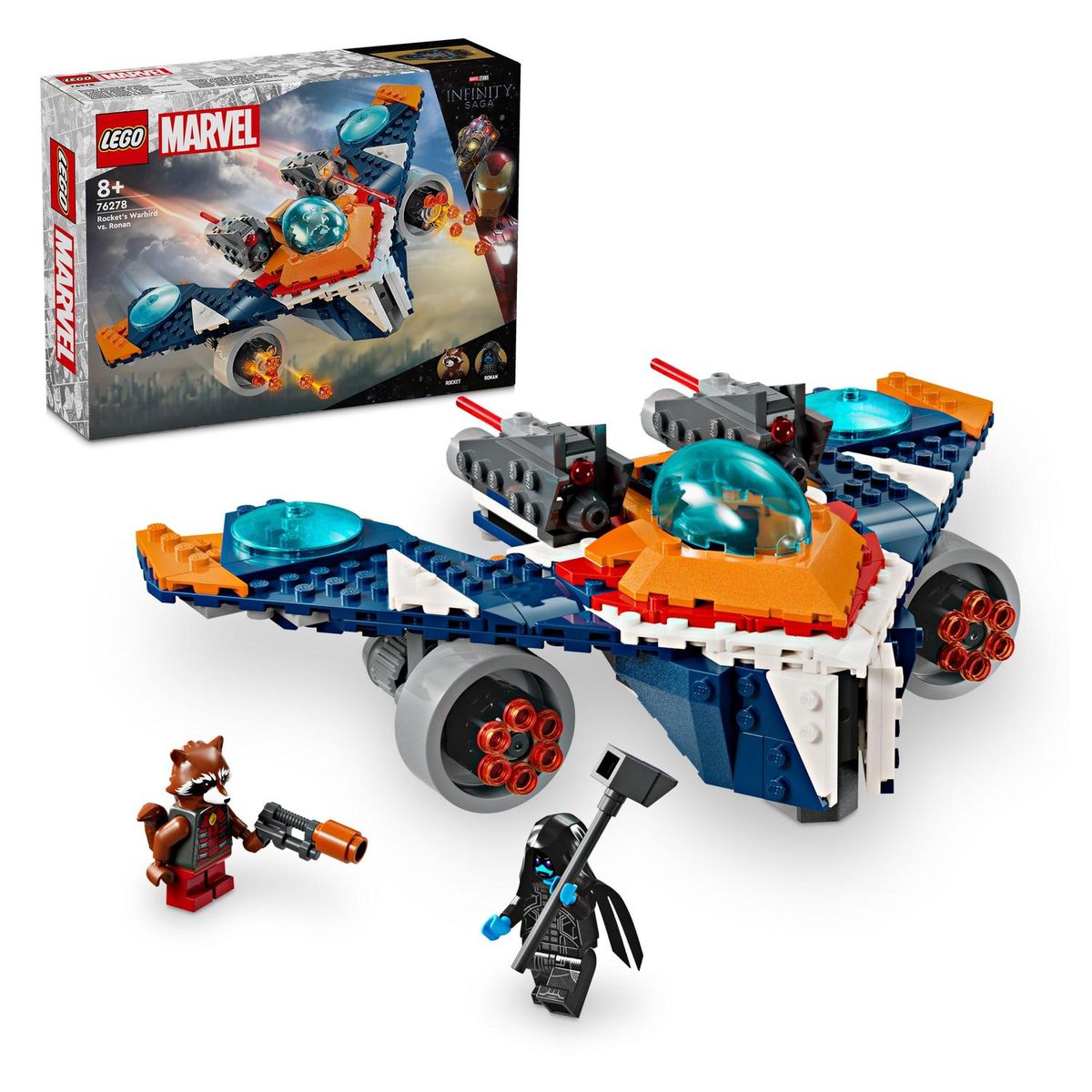 LEGO® Marvel Rocket's Warbird vs. Ronan 76278 Building Toy Set