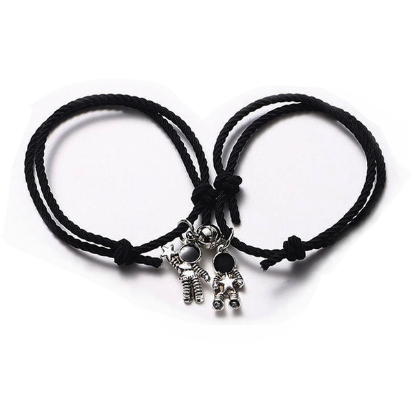 POU Astronaut Couple Magnetic Bracelet Set