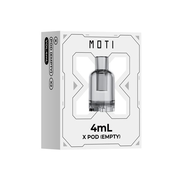 MOTI X Pod Empty - 4ml Refillable - 2 Pack