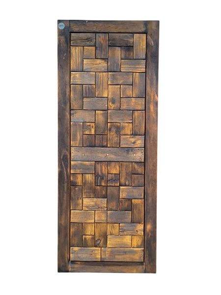 SMTE - Rustic Hardwood Weave Door 203×82×4cm (RWGO1)