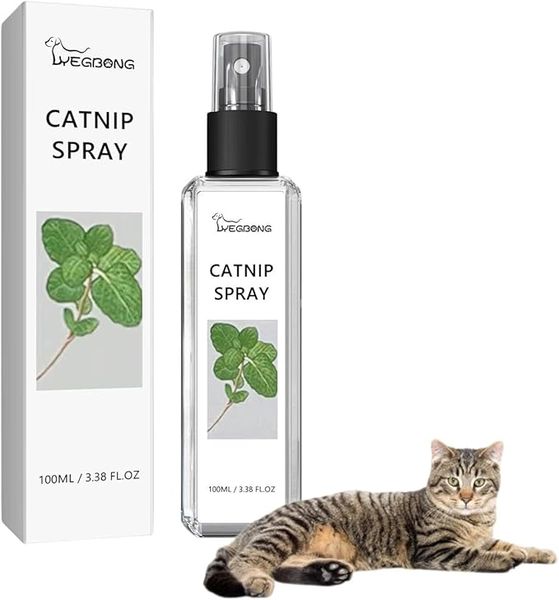 Premium Catnip Spray for Cats, 100ml Natural Peppermint Extract